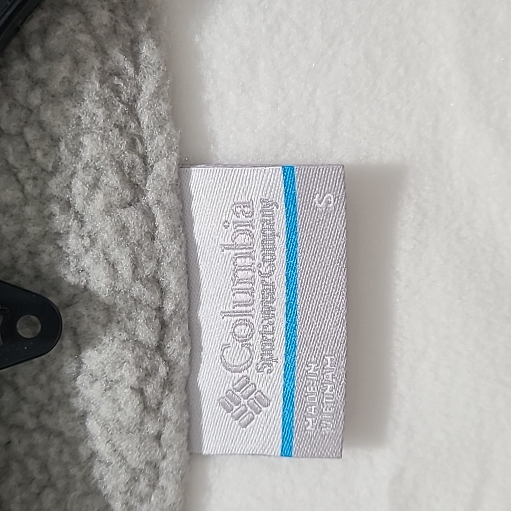 Columbia Lodge Sherpa Pullover in Dove Gray / Crushed Clay Sz S-NWT - Picture 3 of 4